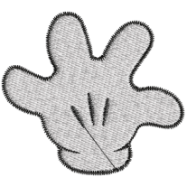 Matriz de Bordado Luva Mickey